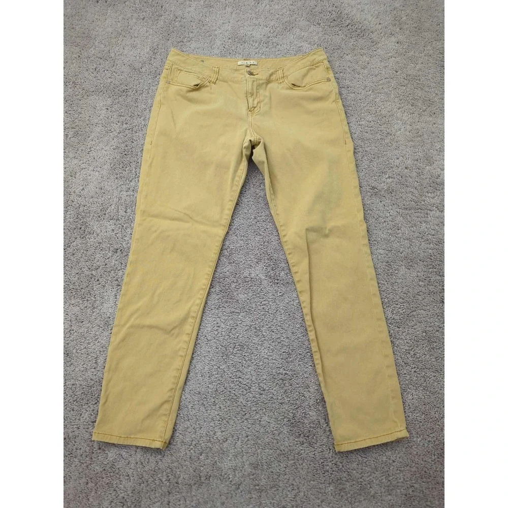 CAbi Jeans Womens 14 Beige Mid Rise Skinny Stretch Classic Casual‎